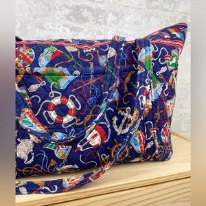 Vera Bradley | 1994 Regatta Print Retired Nautical Quilted Weekender Duffel